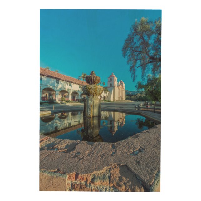 Mission Santa Barbara Wood Wall Decor (Front)