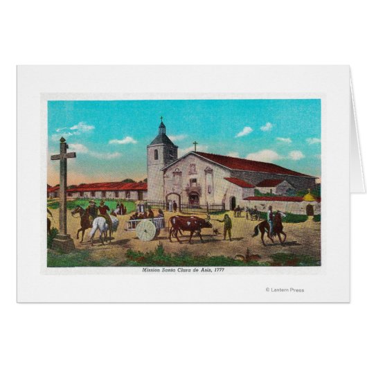 Mission Santa Clara de AsisSanta Clara, CA Cards (Front Horizontal)