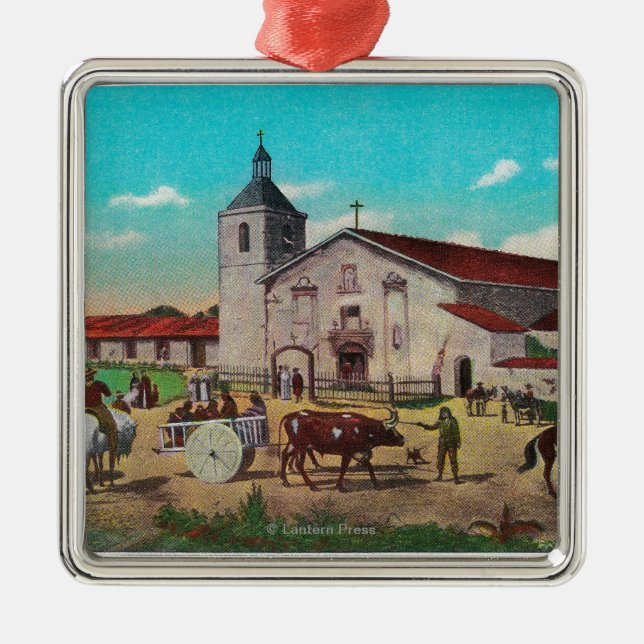 Mission Santa Clara de AsisSanta Clara, CA Metal Ornament (Front)