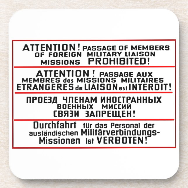 Mission Sign Memorabilia Beverage Coaster (Front)