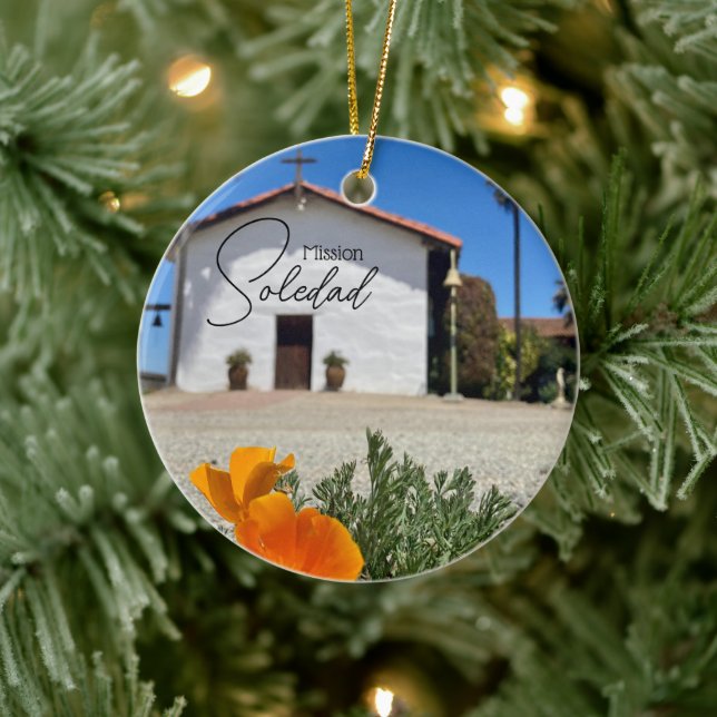 Mission Soledad souvenir Christmas tree ornament (Tree)
