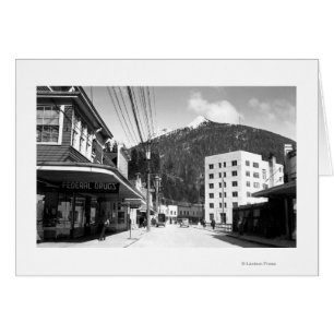 Mission Street in the center of Ketchikan