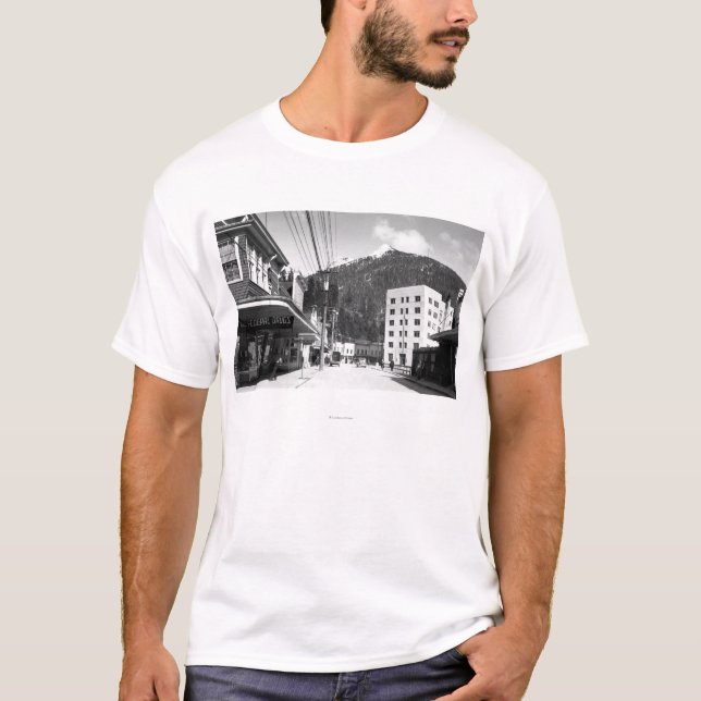 Mission Street in the center of Ketchikan T-Shirt (Front)