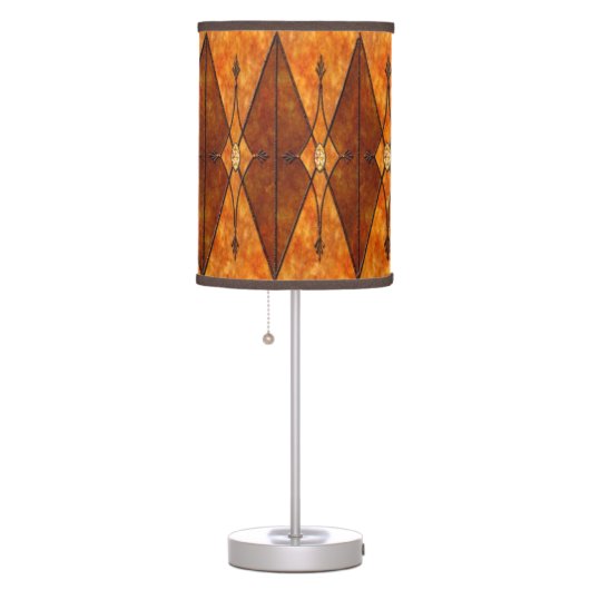 Mission style Mica and metal table lamp (Right)