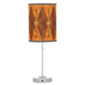 Mission style Mica and metal table lamp (Back)