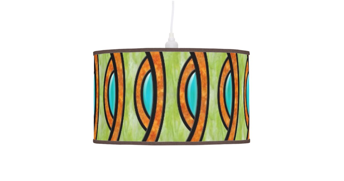 Mission style Tiffany stained glass pendant lamp | Zazzle.com