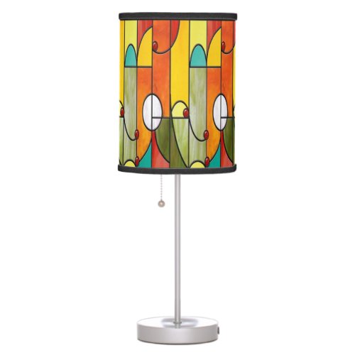 Mission style Tiffany stained glass tablelamp Table Lamp