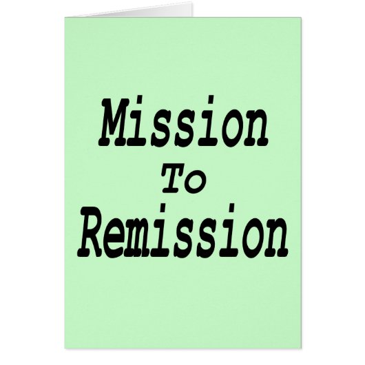 Mission To Remission Cards (Front)