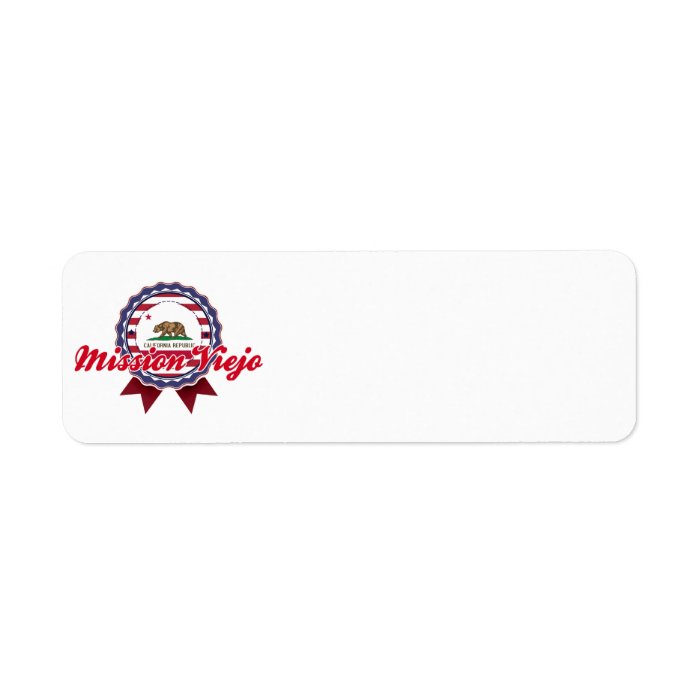 Mission Viejo, CA Custom Return Address Label