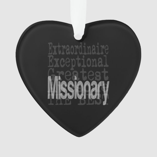 Missionary Extraordinaire Ornament (Front)
