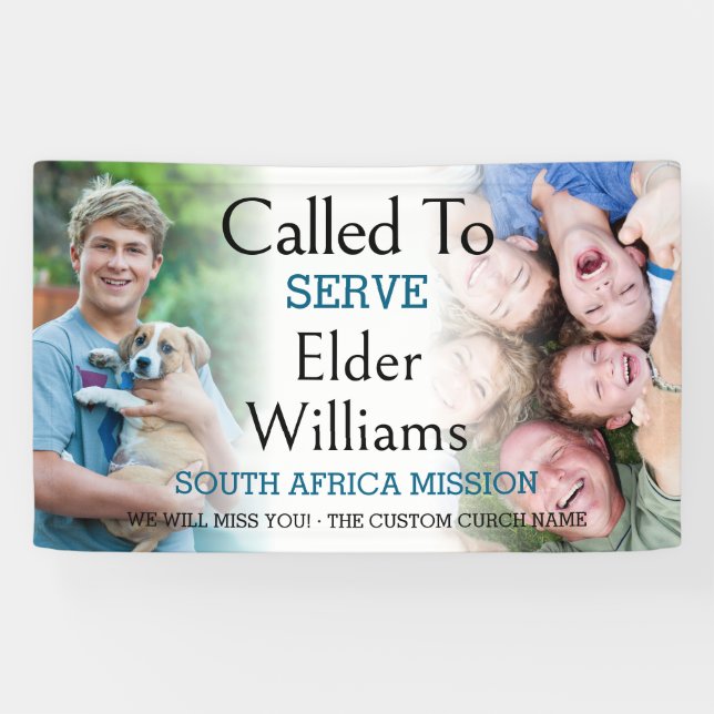 Missionary Farewell Called To Serve 2 Photo Banner (Horizontal)
