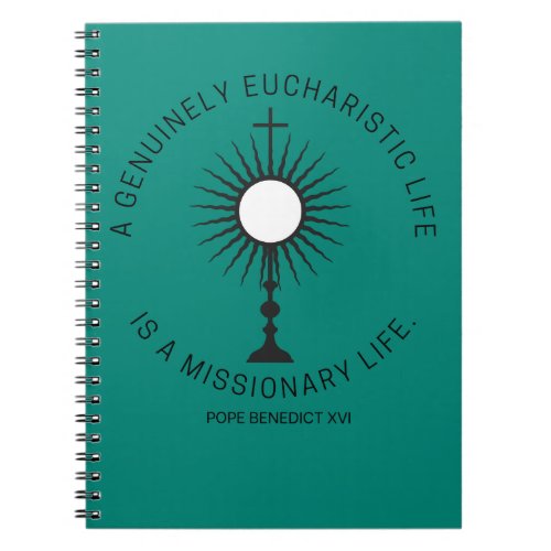 Missionary Life Quote Spiral Photo Notebook