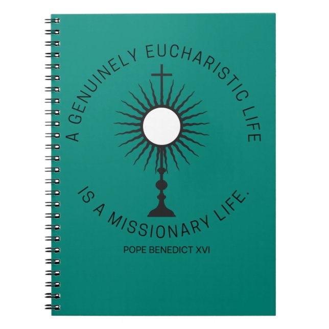 Missionary Life Quote Spiral Photo Notebook (Front)