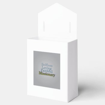 Missionary Loving Faithful Favor Boxes by PlasticMemories at Zazzle