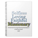 Missionary Loving Faithful Notebook at Zazzle