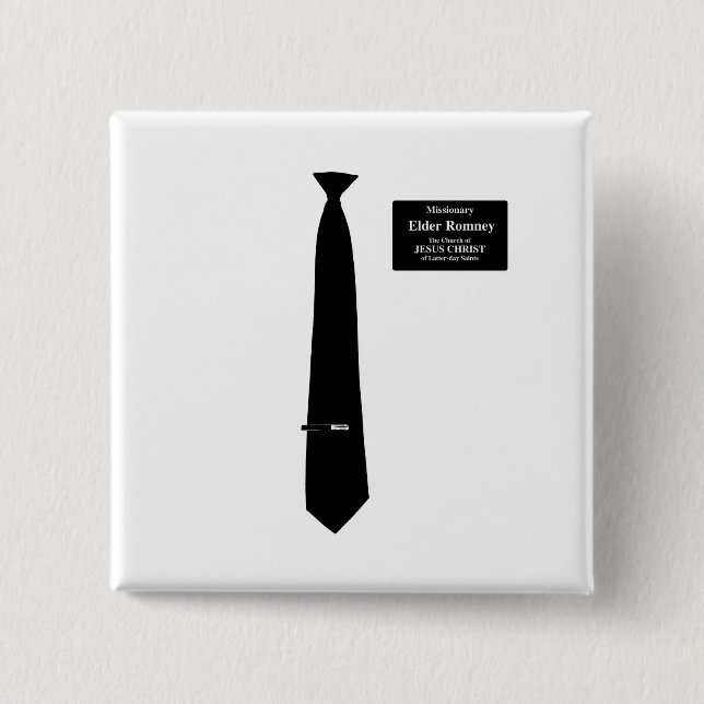 Missionary Romney Costume Button (Front)