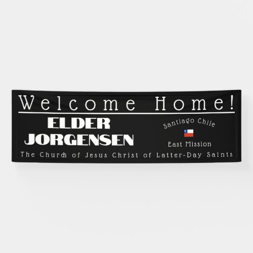 Missionary Welcome Home Custom Banner Homecoming