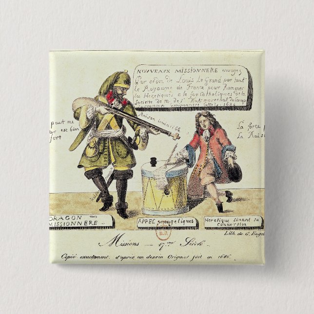 Missions of the 17th Century Pinback Button (Front)