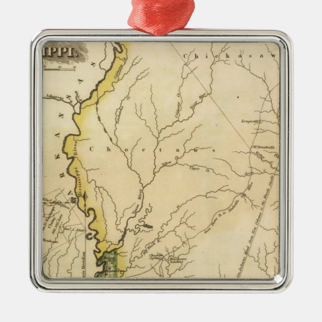 Mississippi 5 metal ornament (Front)