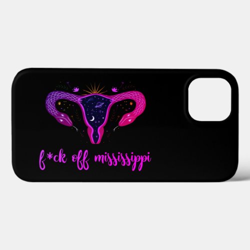 Mississippi Abortion Ban Celestial Uterus Protest  iPhone 13 Case