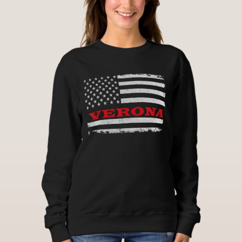 Mississippi American Flag Verona Usa Patriotic Sou Sweatshirt