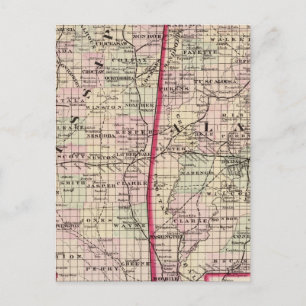 Mississippi and Alabama Postcard