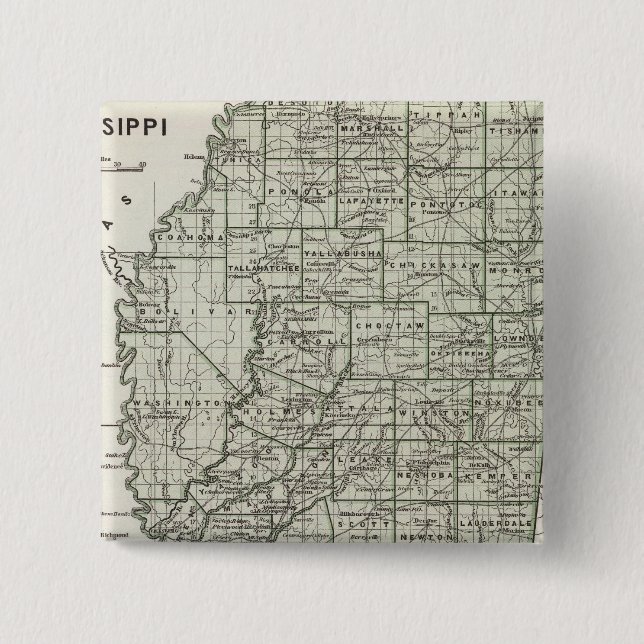 Mississippi Atlas Map Button (Front)