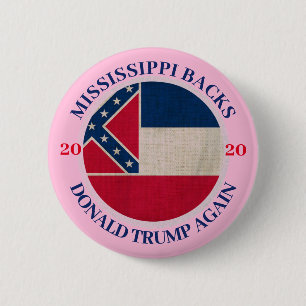 Mississippi Backs Trump Again Button