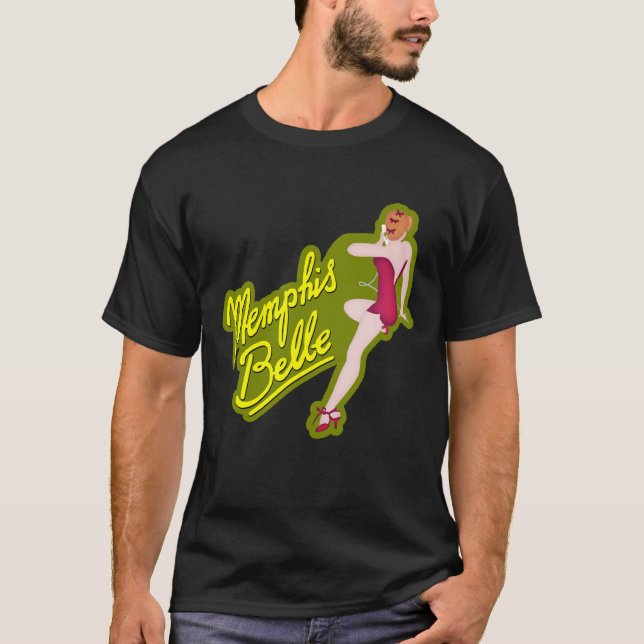 Mississippi Belle WWII Nose Art T-Shirt (Front)