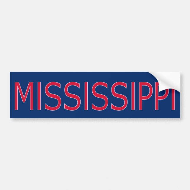 Mississippi Bumper Sticker (Front)