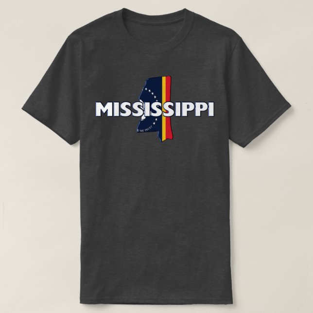 Mississippi Colored State T-Shirt (Design Front)