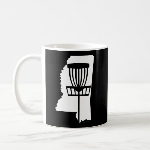 Mississippi Disc Golf State With Basket Graphic Coffee Mug
