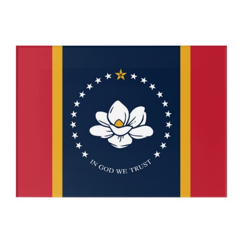 Mississippi Flag 2020 New Acrylic Print