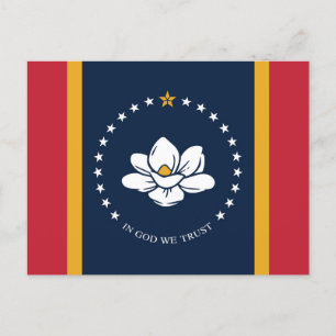 Mississippi Flag 2020 New Invitation Postcard