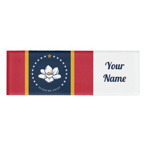 Mississippi Flag 2020 New Name Tag