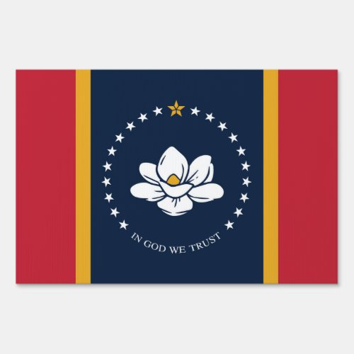 Mississippi Flag 2020 New Sign