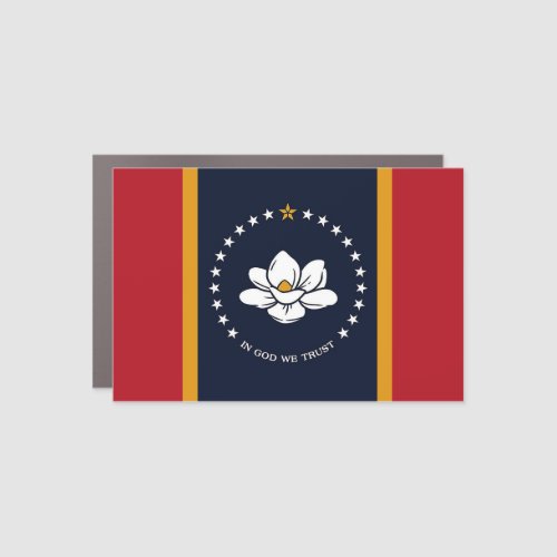 Mississippi Flag Car Magnet