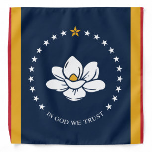 Mississippi Flag - New Magnolia Flag Bandana