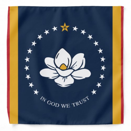 Mississippi Flag _ New Magnolia Flag Bandana