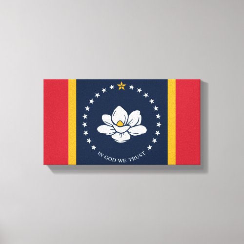 Mississippi Flag _ New Magnolia Flag Canvas Print