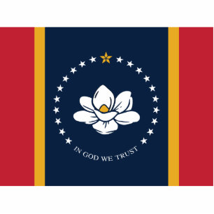 Mississippi Flag - New Magnolia Flag Cutout