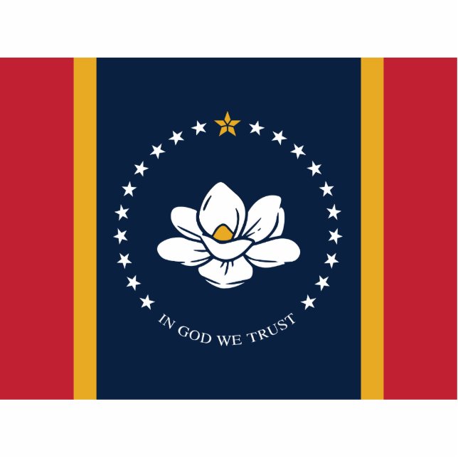 Mississippi Flag - New Magnolia Flag Cutout (Front)