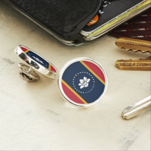 Mississippi Flag _ New Magnolia Flag Lapel Pin