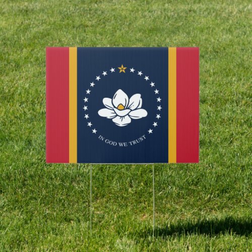 Mississippi Flag _ New Magnolia Flag Sign