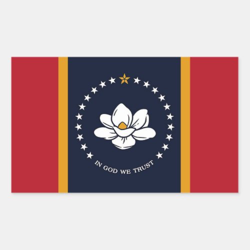 Mississippi Flag Rectangular Sticker