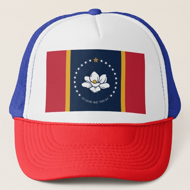 Mississippi Flag  Trucker Hat (Front)