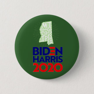 Mississippi for Biden Harris 2020 Button