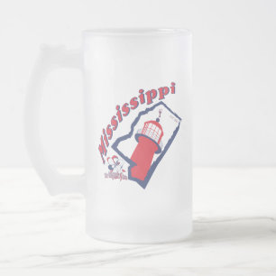 Mississippi Frosted Beer Mug