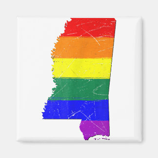 Mississippi Gay Pride Flag Magnet