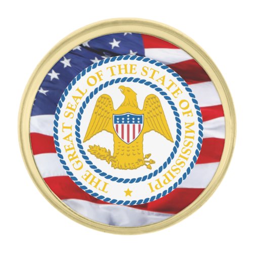 Mississippi Great Seal Lapel Pin